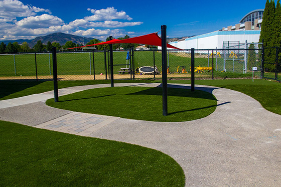 After SYNLawn image of ymca play area after synlawn artificial grass installation