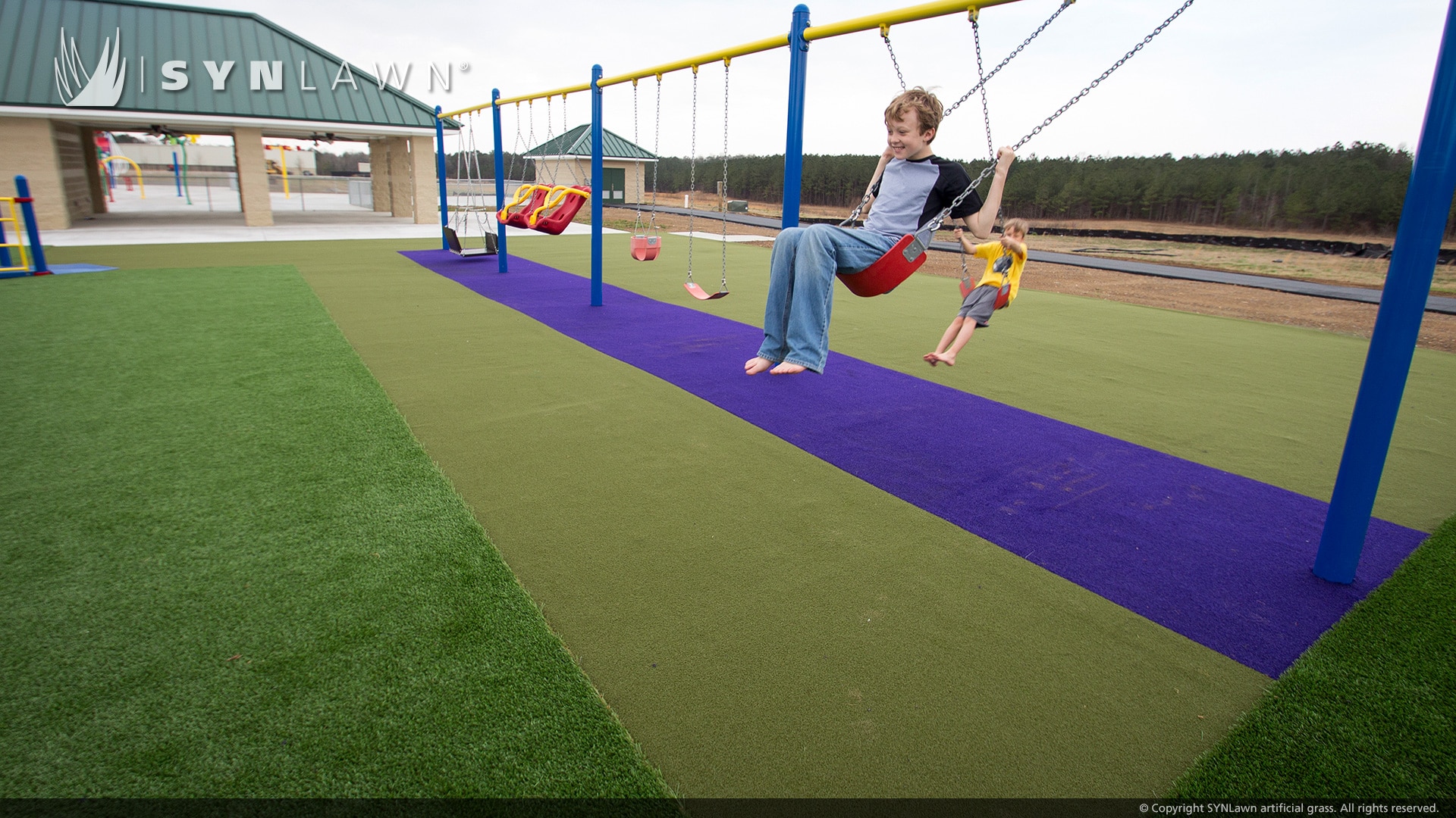 image of synlawn playground turf at peeples memorial play park