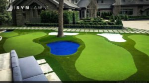 SYNLawn Atlanta Georgia Residential Front yard Putting Green