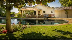 SYNLawn Los Angeles artificial grass for residential backyard
