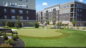 SYNLawn artificial grass golf business center putting green