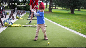SYNLawn artificial grass golf country club tee line child