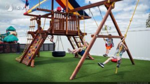SYNLawn artificial grass play daycare playground equipment