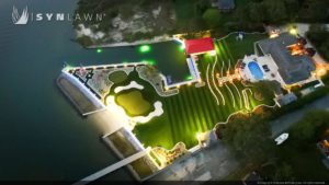 SYNLawn artificial grass residential landscape dream home