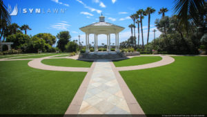 SYNLawn commercial artificial grass applications for the hospitality industry