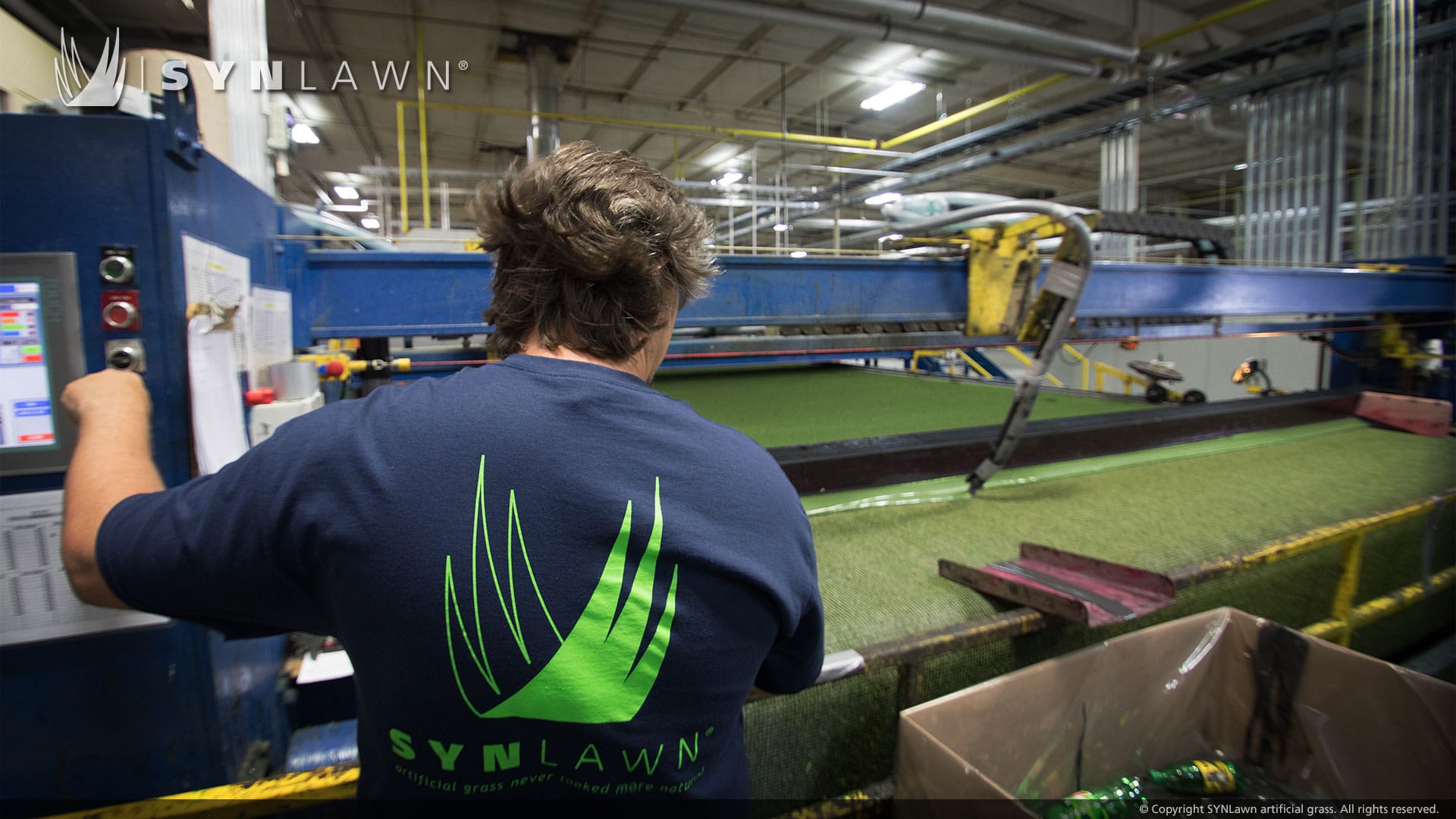 image of synlawn manufacturing facility