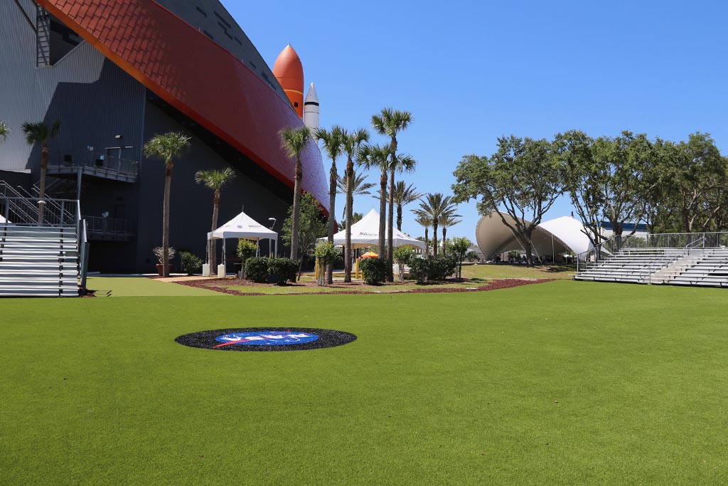 synlawn artificial grass at kennedy space center