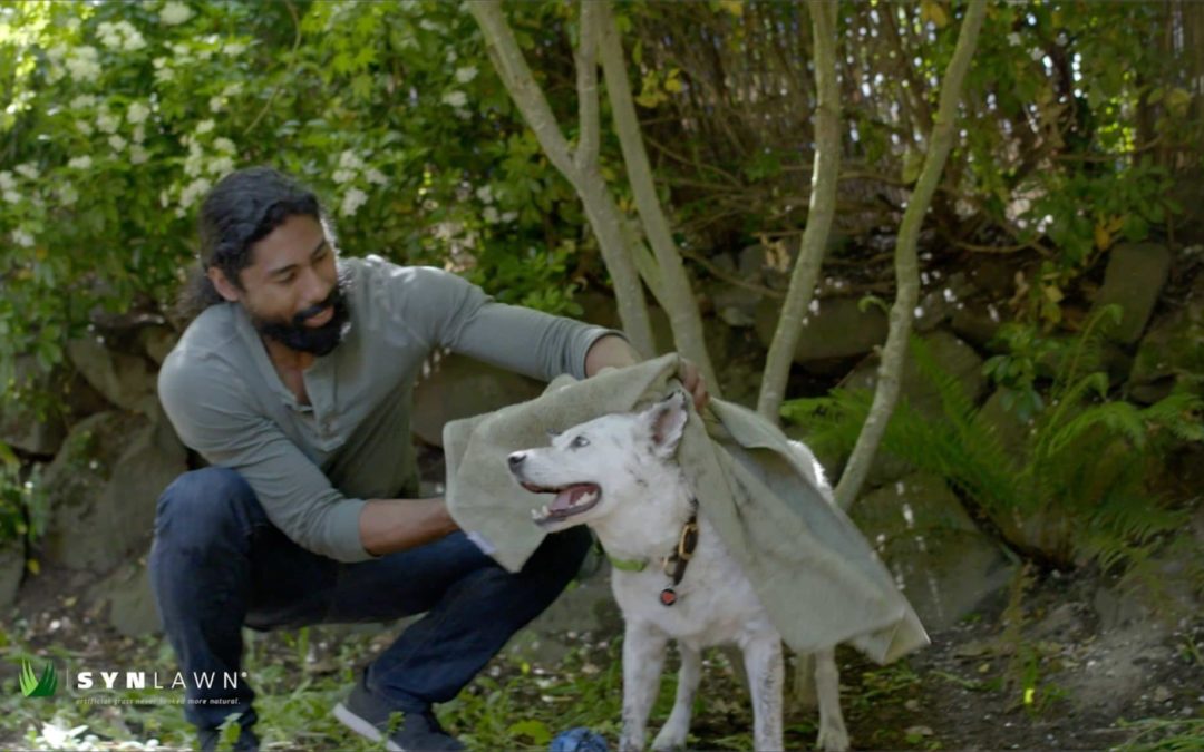 No more Muddy Paws with SYNLawn Pet Grass