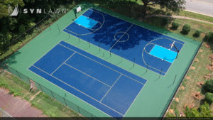 image of SYNCourt Sport Tile Court system by SYNLawn for Basketball Tennis Hockey Pickle Ball