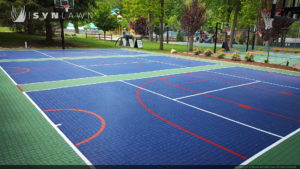 image of SYNCourt Sport Tile Court system by SYNLawn for Basketball Tennis Hockey Pickle Ball