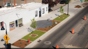 image of SYNLawn artificial grass at Mountain Home Downtown Revitalization Municipal Commercial Project Commercial