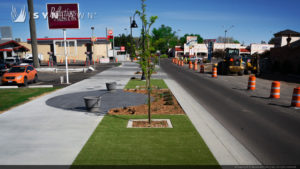 image of SYNLawn artificial grass at Mountain Home Downtown Revitalization Municipal Commercial Project Commercial