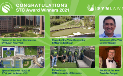 SYNLawn Wins Six Industry Awards from the Synthetic Turf Council
