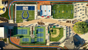 image of SYNLawn artificial grass Track and Field at The Children's Museum of Indianapolis