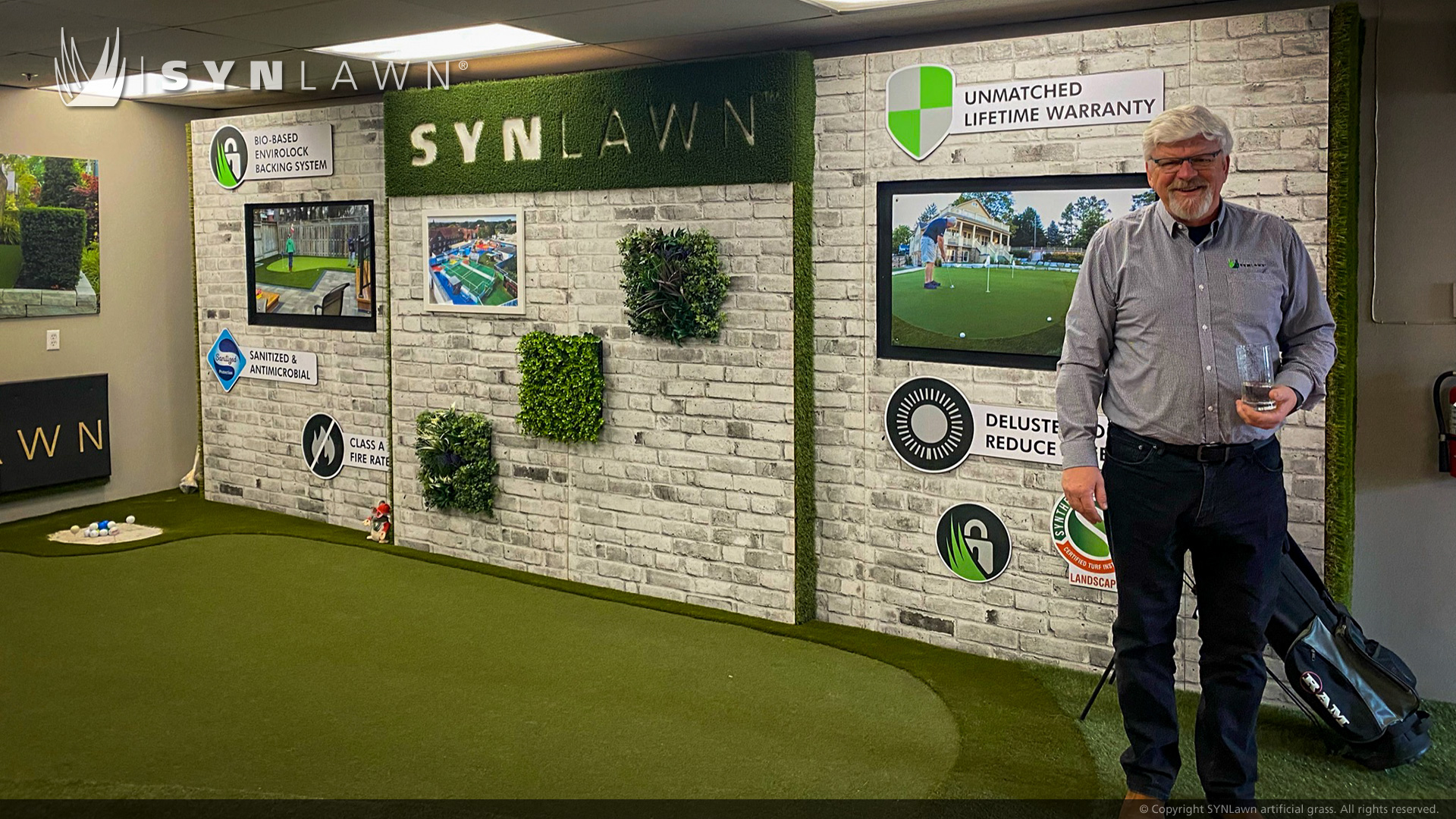 image of SYNLawn Southern Ontario Toronto Canada Showroom